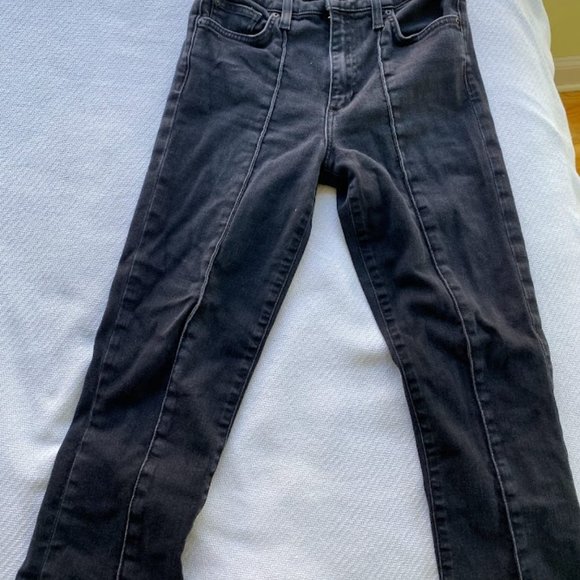 Joe’s Jeans The Icon Mid Rise Skinny Ankle Front Seam Black - Picture 2 of 4
